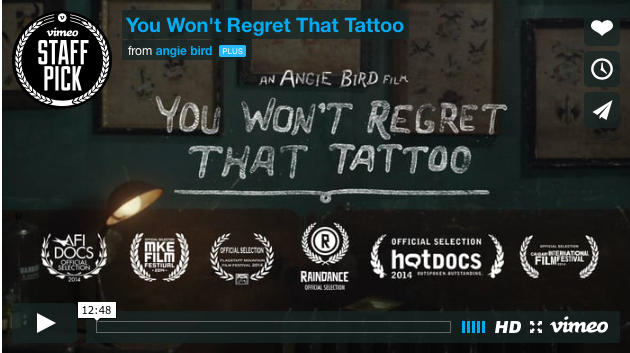 ‘You won’t regret that tattoo’