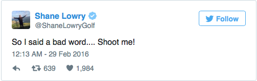 Pro golfer drops the F-bomb on live TV